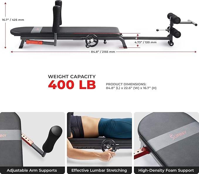 Health Fitness Full Body Traction Stretch Machine for Lumbar Stretching Flexibility Training Mobility Support