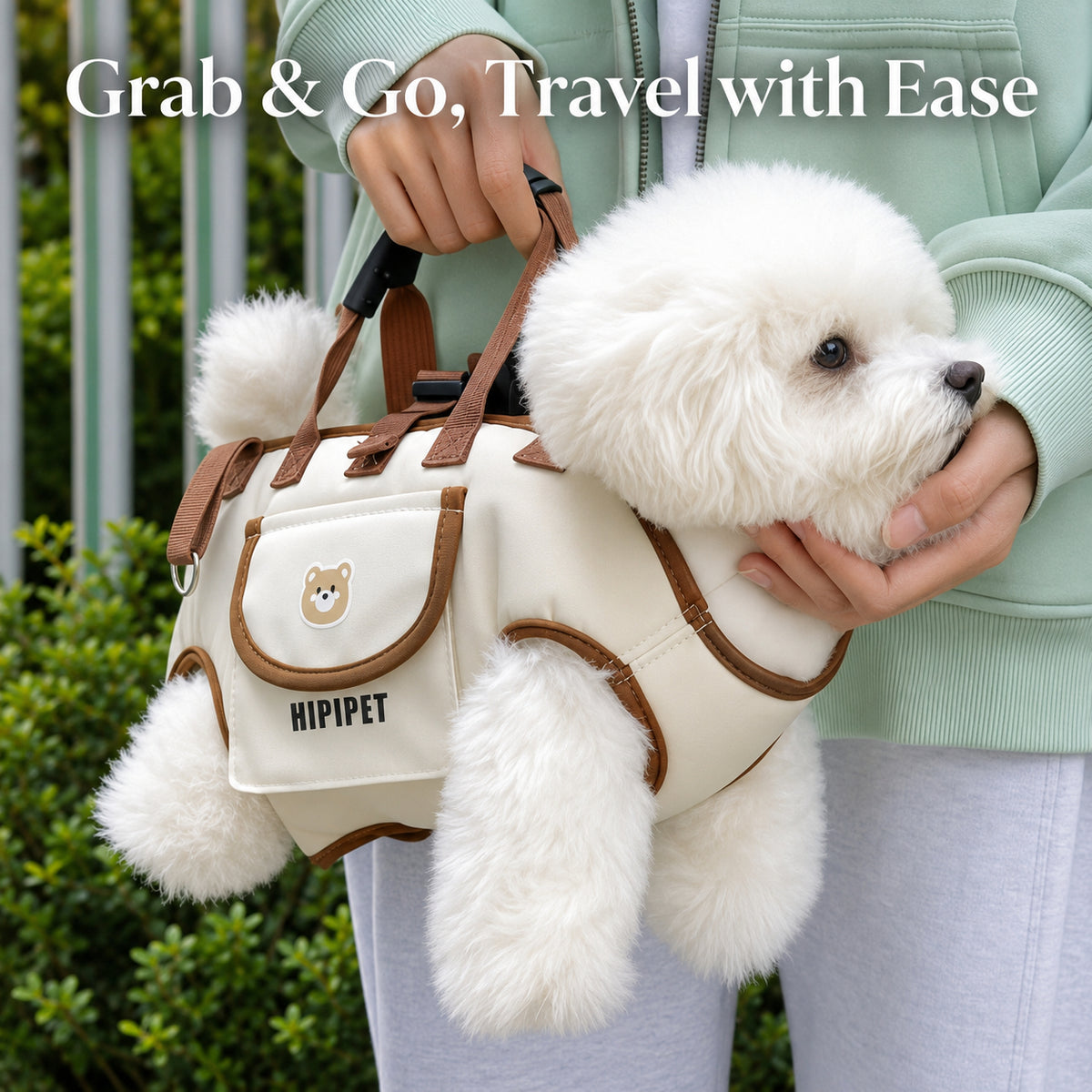 🐾Adjustable Foldable Pet Carrier Backpack | Oxford Dog Cat Travel Bag With Leash Set