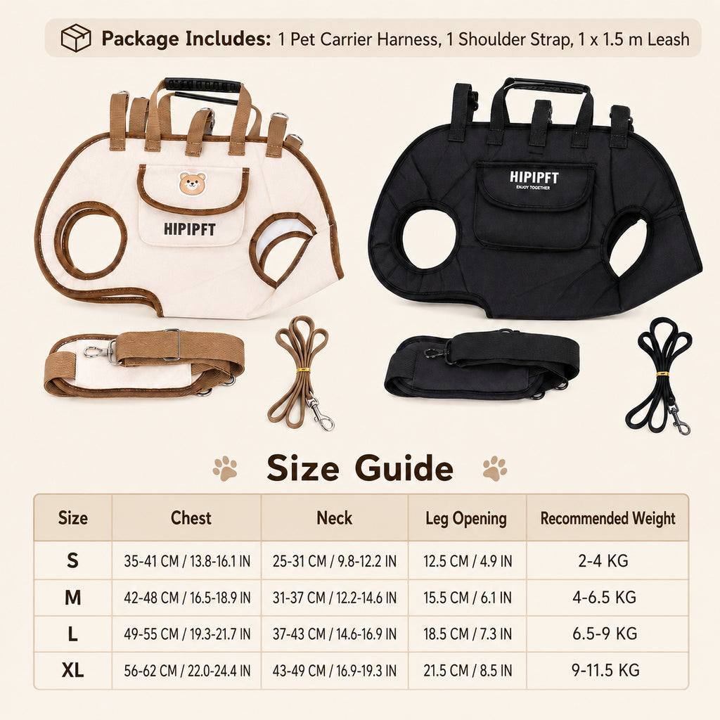 🐾Adjustable Foldable Pet Carrier Backpack | Oxford Dog Cat Travel Bag With Leash Set