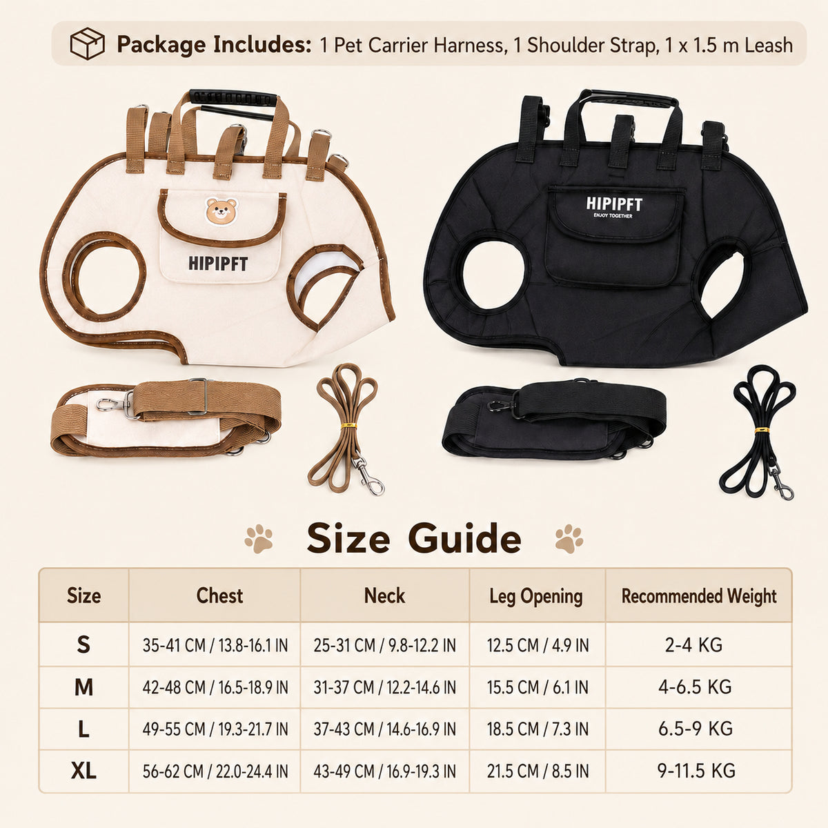 🐾Adjustable Foldable Pet Carrier Backpack | Oxford Dog Cat Travel Bag With Leash Set