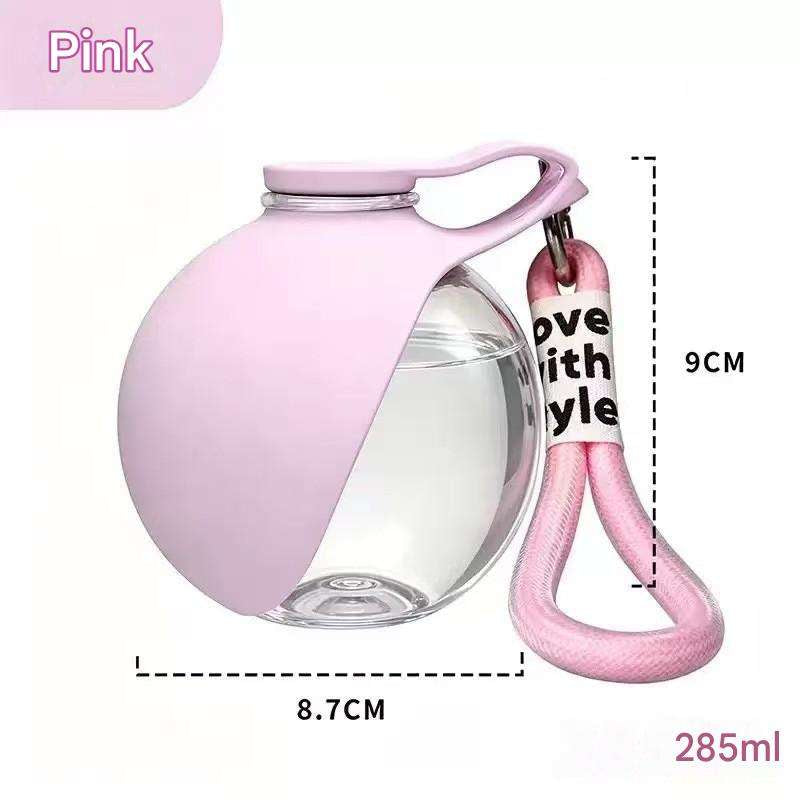 ✨ 285ml Xiaoman Pet Water Bottle | 304 Stainless Steel Leak-Proof Travel Water Bottle with Foldable Silicone Bowl & Lanyard for Outdoor Adventures 🐶