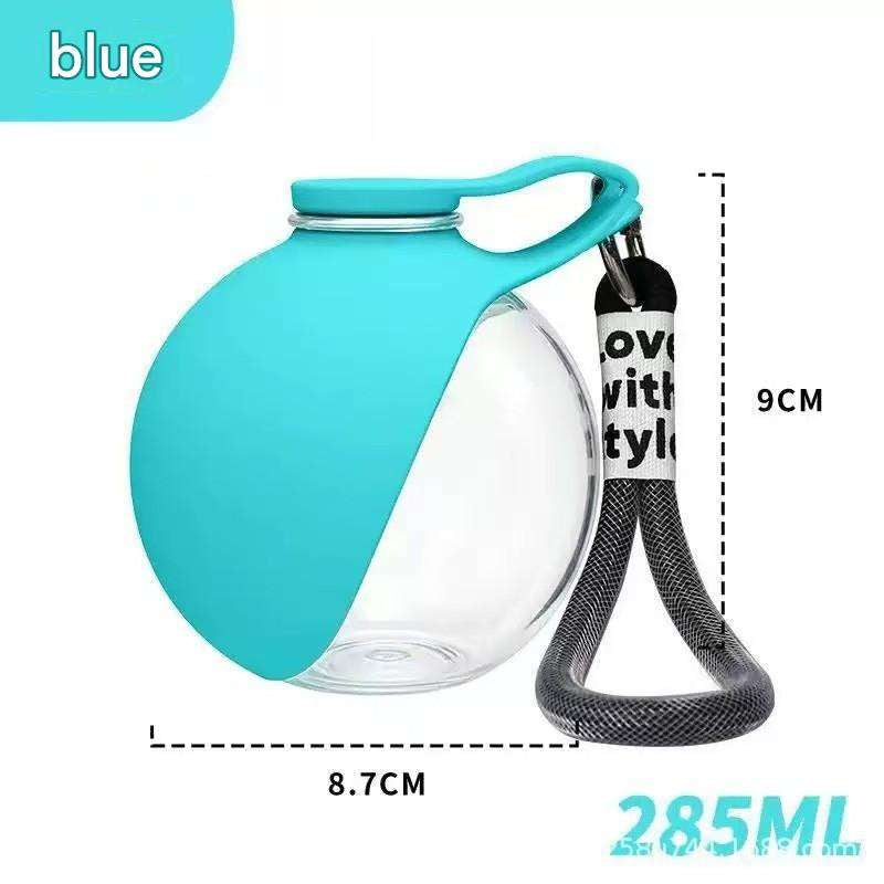 ✨ 285ml Xiaoman Pet Water Bottle | 304 Stainless Steel Leak-Proof Travel Water Bottle with Foldable Silicone Bowl & Lanyard for Outdoor Adventures 🐶